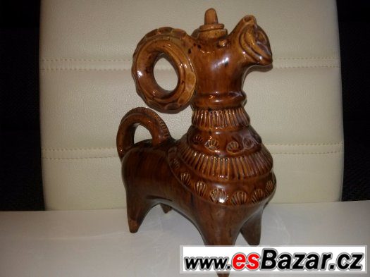 Prodám, hnědá glazura, v 21 cm – fotografie 4