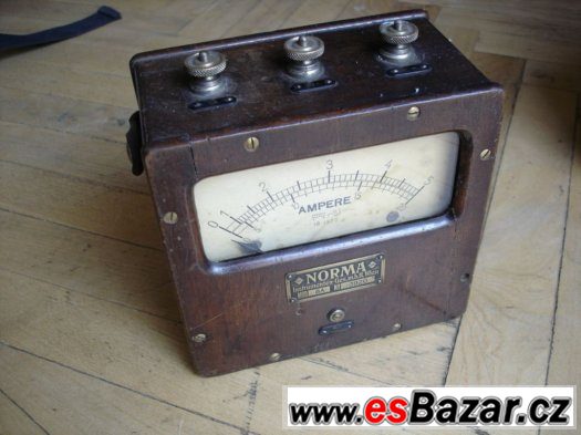 Historický ampérmetr Norma (Ampere), Wien – fotografie 1