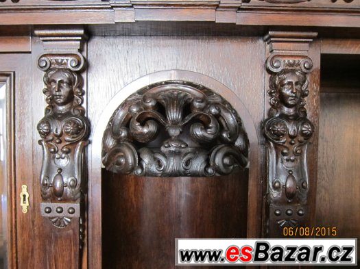 Rezbovana pseudo renesancni jidelni souprava - konec 19 st. – fotografie 2