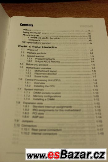 ASUS K8V USER GUIDE – fotografie 2
