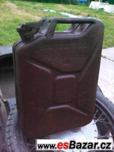 NEMECKY KANISTR 20L z roku 1943. ORIGINAL WEHRMACHT BUNDESWE – fotografie 1