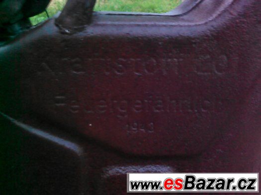 NEMECKY KANISTR 20L z roku 1943. ORIGINAL WEHRMACHT BUNDESWE – fotografie 3