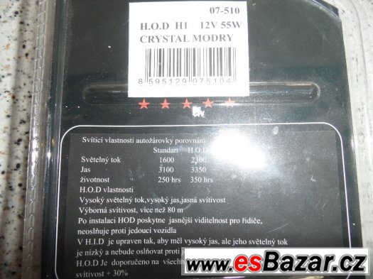H.O.D (H1 12v 55w orig.balení) Crystal Blue – fotografie 2