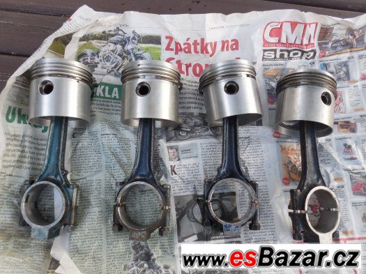 Písty, ojnice ŠKODA 1100 MB, MBX, MBG - NOVÉ – fotografie 1
