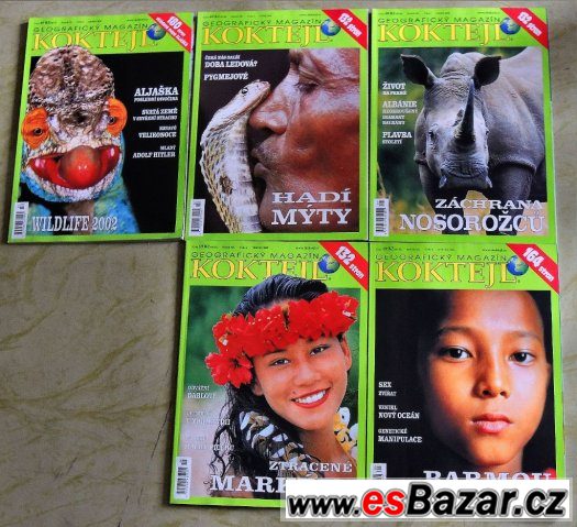 Koktejl geografický magazín roč. 2003, 2002 – fotografie 1