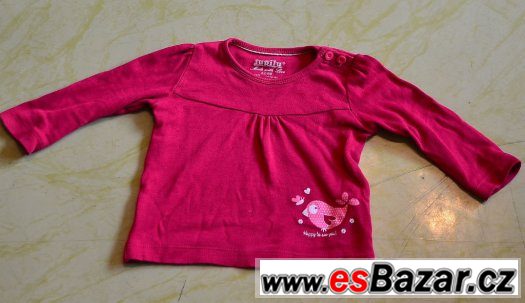 Tričko s ptáčky, vel.68, tričko HaM, – fotografie 3