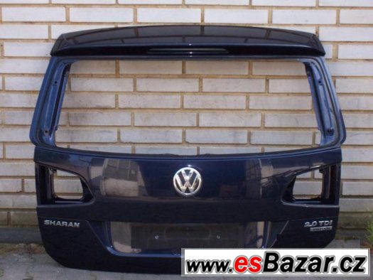 VW Sharan 2010-15,kapota,naraznik,palubka airbagy, – fotografie 2