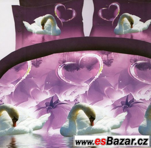 Bavlněné povlečení s 3D efektem- 1 postel- HESTIA – fotografie 1