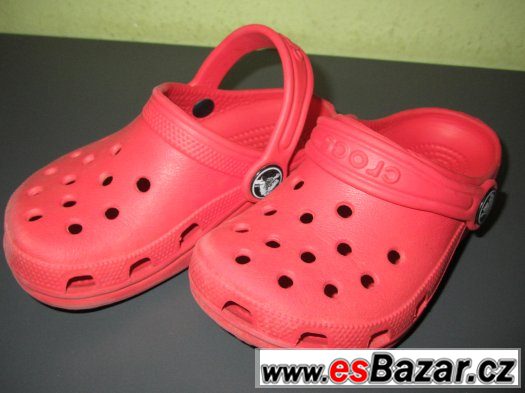 Originál Crocs s krokodýlem, vel. 6/7 u nás asi 23 velikost – fotografie 1