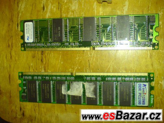 Prodám tyto ram paměti 2x ddr-266 128mb – fotografie 1