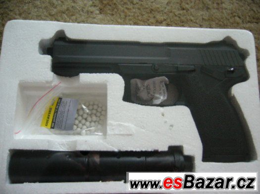 AIRSOFT manual PISTOLE HK.MK23 SOCOM+TLUMIČ-NOVÁ – fotografie 4