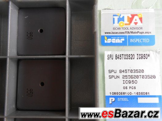 Tvrdokov destičky SPUN 250620 TO3520,IC950 ISCAR - 5 kusů – fotografie 1