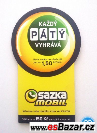 Sim karta Sazka Mobil – fotografie 1