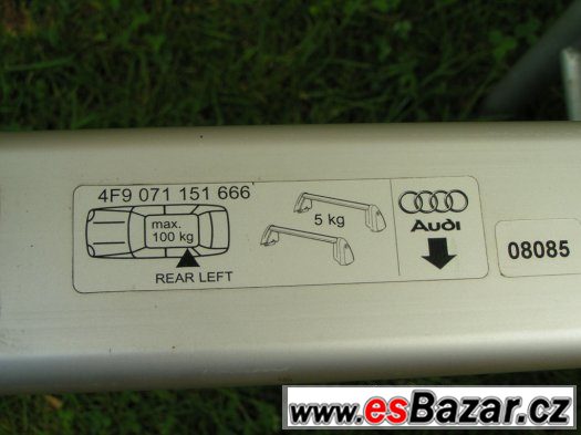 ORIGINÁL střešní nosič Audi A6 Avant, combi (04-11) – fotografie 5