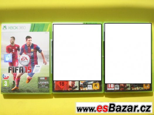 HRY pro XBOX 360 - FIFA 15 cz verze ,GTA-L.C.S. ,Forza.. – fotografie 1