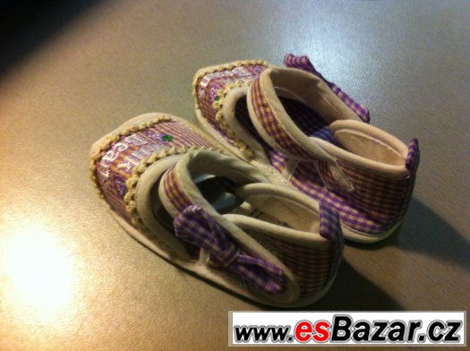 Botičky pro holčičku Milk Beans velikost 17-18 - nové – fotografie 2