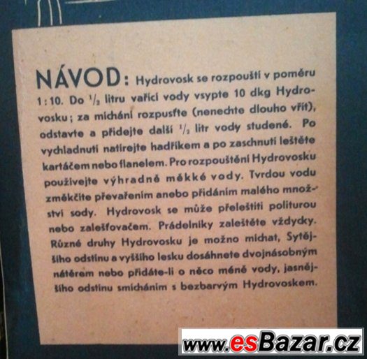 Hydrovosk 1kg - MOŘIDLO NA DŘEVO – fotografie 3