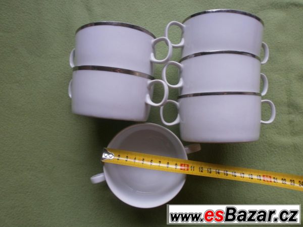 Jídelní souprava - bílý porcelán – fotografie 3