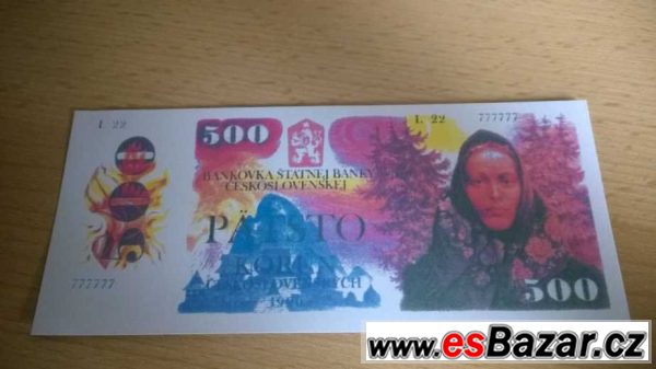 Kopie nevydaných bankovek - návrh – fotografie 1