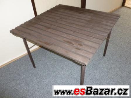 Zahradní stolek skládací 82x82x63 cm – fotografie 5