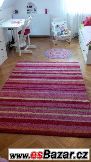 Koberec plny barev, Esprit Funny stripes 160x200 cm – fotografie 1