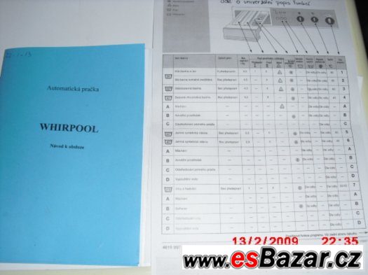 PRAČKA WHIRPOOL – fotografie 4