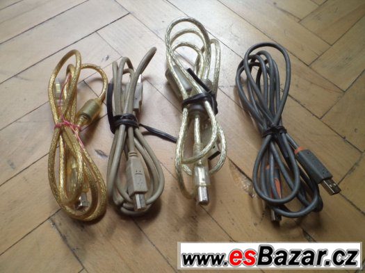 Prodám napájecí kabely k počítačům, USB kabely k tiskárnám, – fotografie 4
