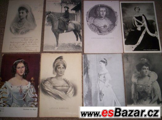 pohledy,pohlednice šlechty 45ks – fotografie 2