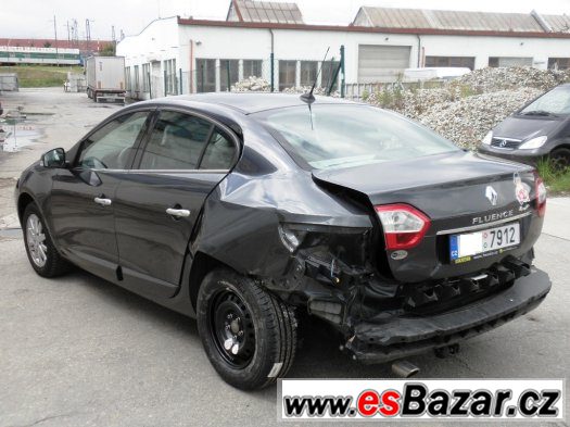 RENAULT FLUENCE 1.6 81 kW ČR 2012 NAVI KŮŽE-LÁTKA CÉBIA – fotografie 4