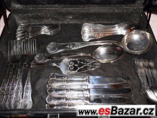 Stříbrný příborový set – fotografie 1