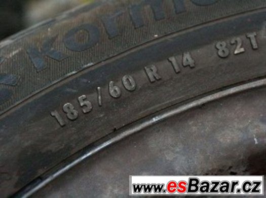 Prodám plech. disky a z. pneu Kormoran Snowpro 185/60 R1482T – fotografie 3