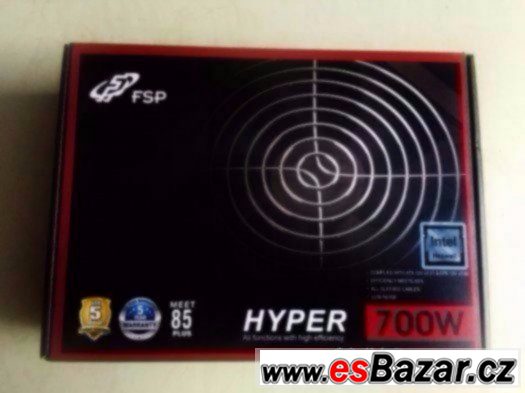 počitačový zdroj Fortron Hyper 700W nový se zárukou 5 let – fotografie 1
