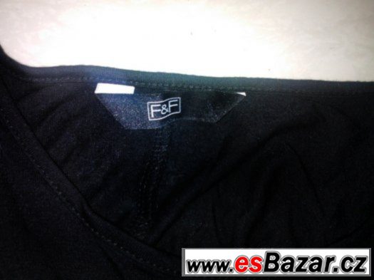 šaty-delší top černé barvy zn.F&F vel.S až L-nové – fotografie 3