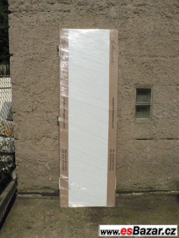 Dveře 60 cm, plné,pravé,barva bílá – fotografie 1