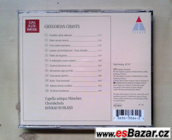 Gregorian Chants - Capella Antiqua – fotografie 2