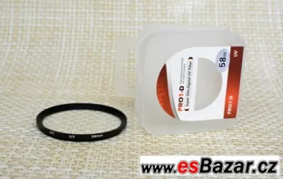 Nový UV filtr 58mm slim