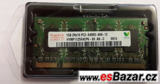 nová paměť Hynix SODIMM 1GB DDR2 800MHz se zárukou – fotografie 1