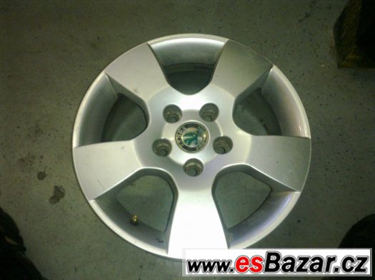 Alu kola Škoda  5x112, 6,5Jx15" – fotografie 1
