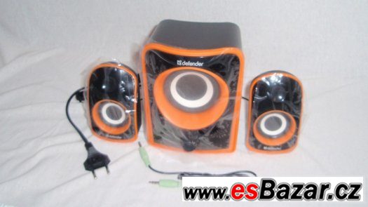 Reproduktory set 2.1 na 230V jack, satelity + subwoofer nové – fotografie 2
