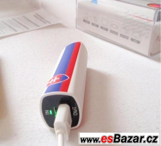 Přenosná CZ/SVK Powerbank externí baterie pro mobil + kabel – fotografie 4