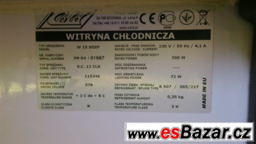 Chladící vitrína – fotografie 5