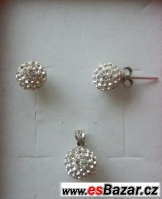 Stříbrná souprava Swarovski