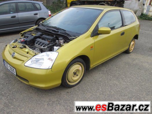 Náhradní díly Honda Civic 2001-2005 3dveř zboží ze 4 aut. – fotografie 1