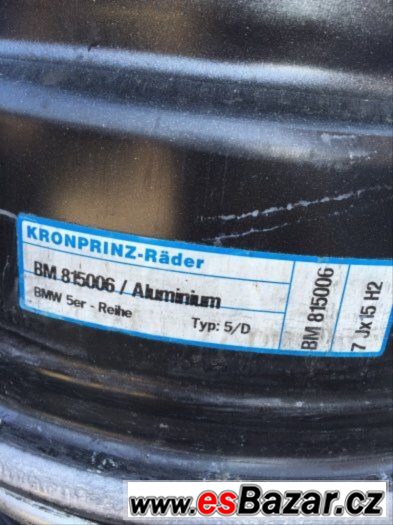 PRODÁM ALU DISKY NA BMW 15" 7J X15 5x 120 – fotografie 3