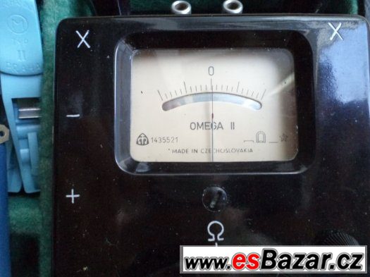 Starý měřící přístroj ohm metr, Omega II – fotografie 2