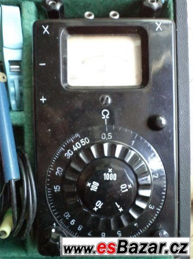 Starý měřící přístroj ohm metr, Omega II – fotografie 3