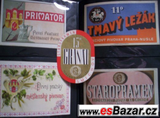 pivní etikety Praa – fotografie 1