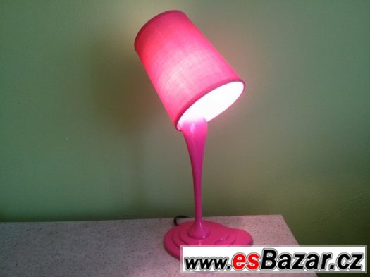 Stolní lampa/lampička růžová halogenová – fotografie 4