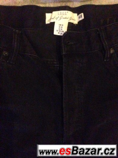 černé rifle H&M‎ EU 38 – fotografie 2