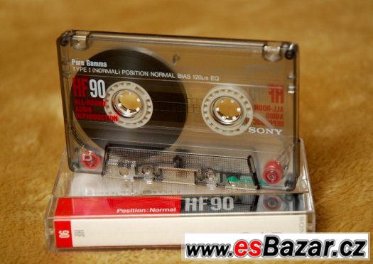 LEGENDÁRNÍ AUDIOKAZETY SONY HF 90 - 9 KUSŮ PERFEKTNÍ STAV – fotografie 1